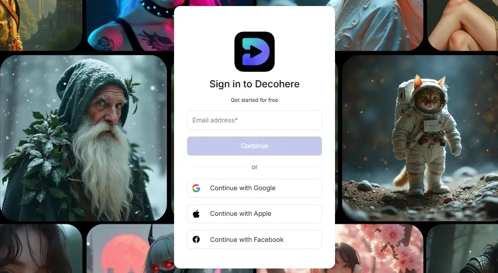 decohere-ai-signup