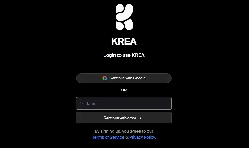 krea-ai-signup