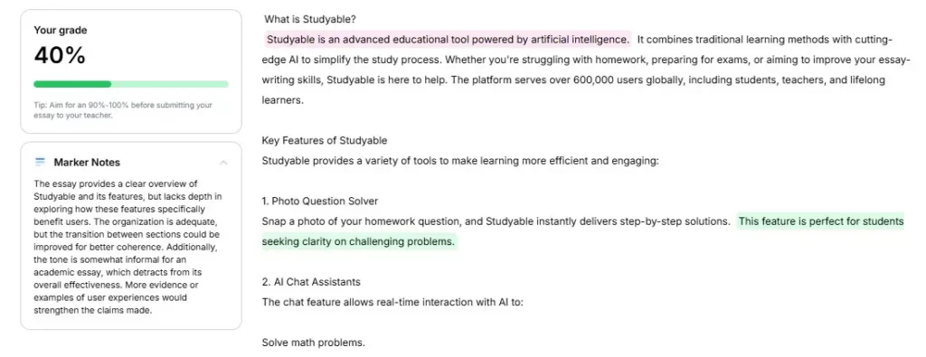 studyable-grade