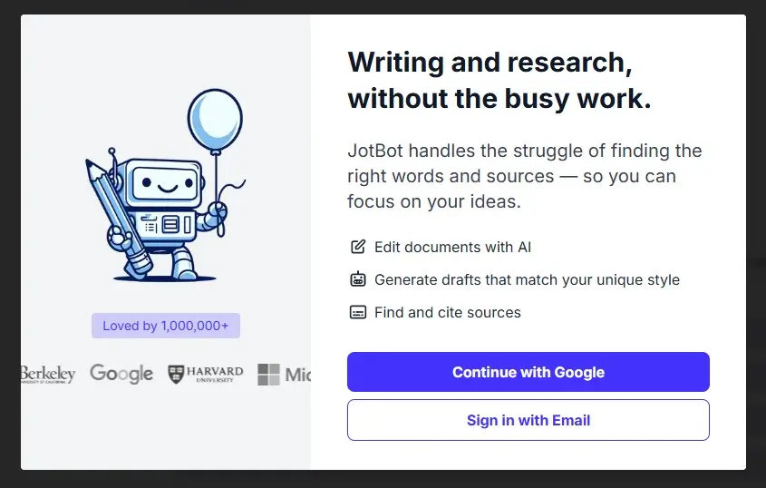 jotbot-ai-signup